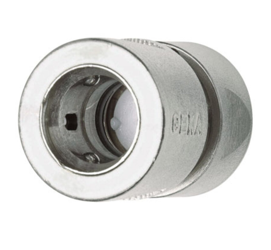 Slangkoppeling Chroom - 1/2" - Klik-v