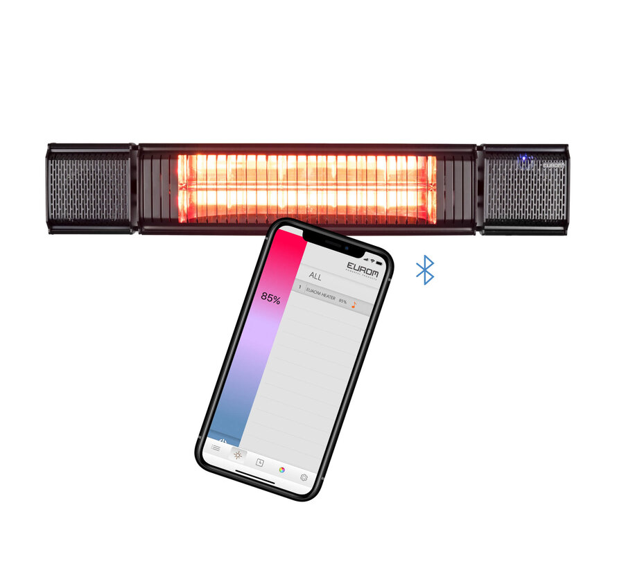 Eurom Heat and Beat - Terrasverwarmer - Zwart