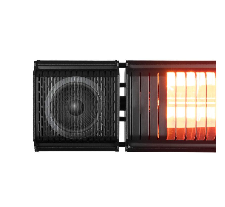 Eurom Heat and Beat - Terrasverwarmer - Zwart