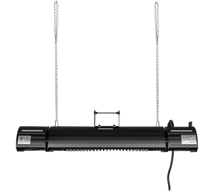 Eurom Heat and Beat - Terrasverwarmer - Zwart