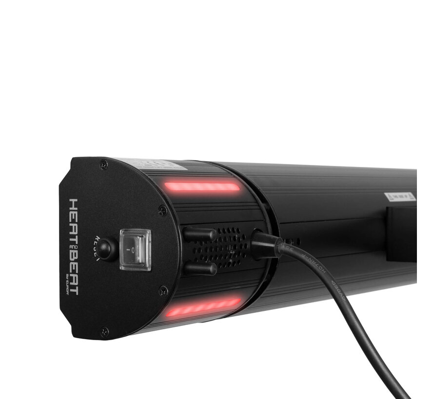 Eurom Heat and Beat - Terrasverwarmer - Zwart
