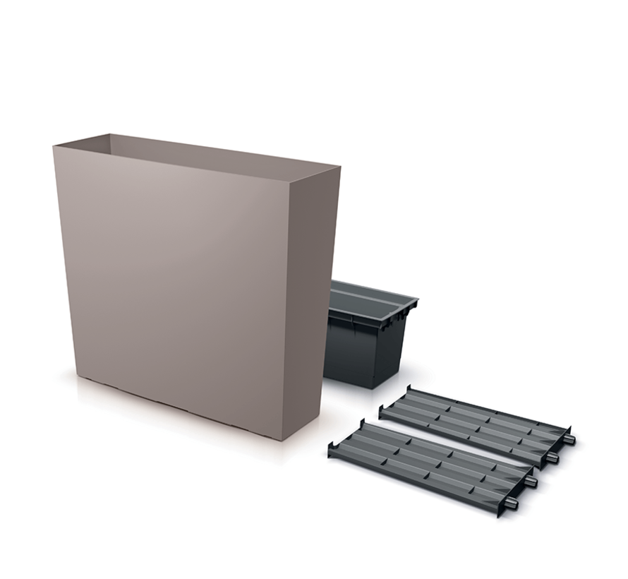 Plantbak Urbi Case Tower - Taupe - 77 x 68 cm
