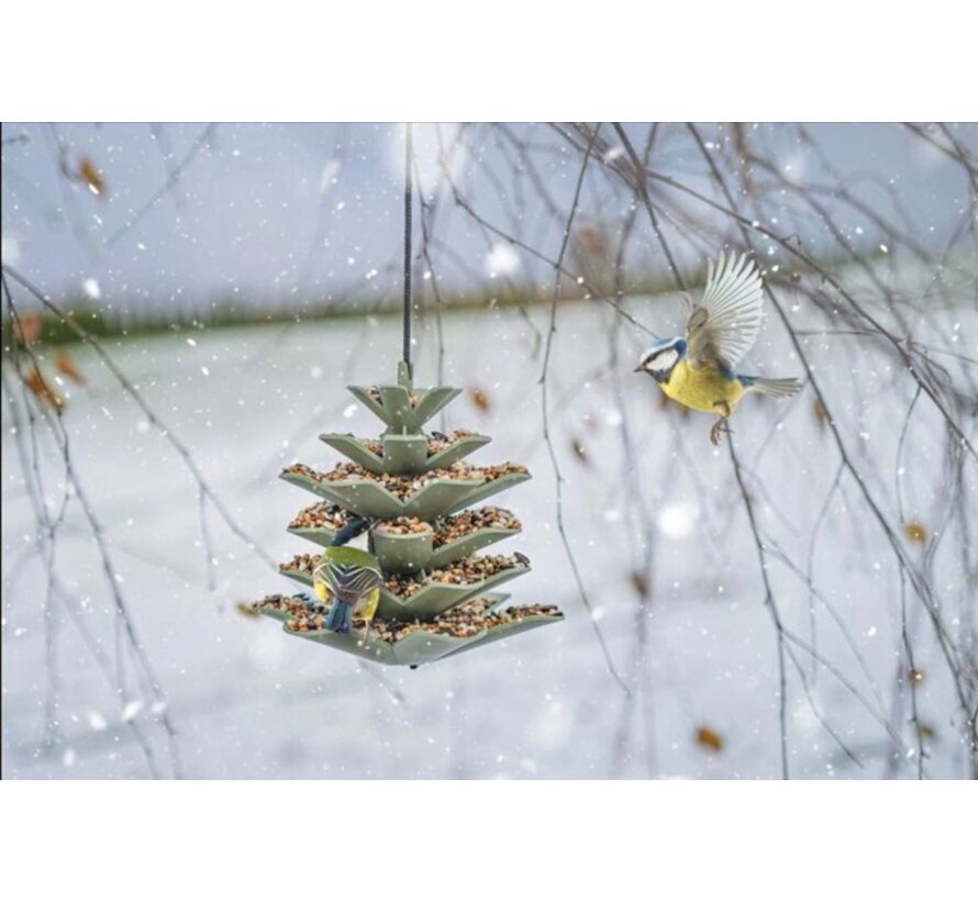 Voedersilo Dennenappel - Jesse - Grijs