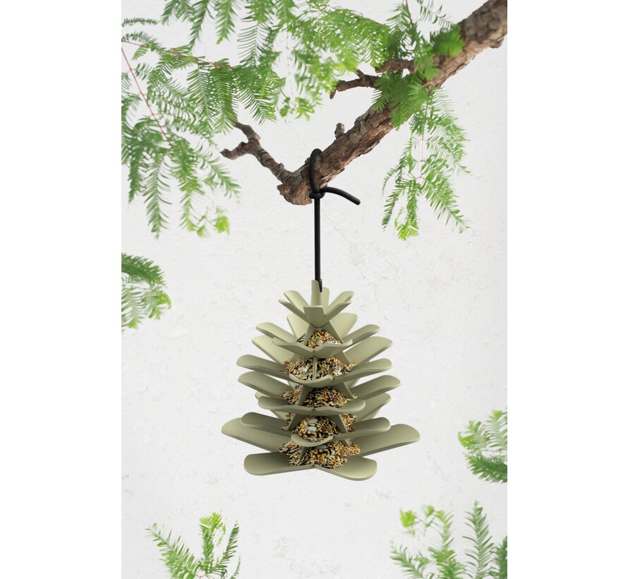 Voedersilo Dennenappel - Jesse - Grijs