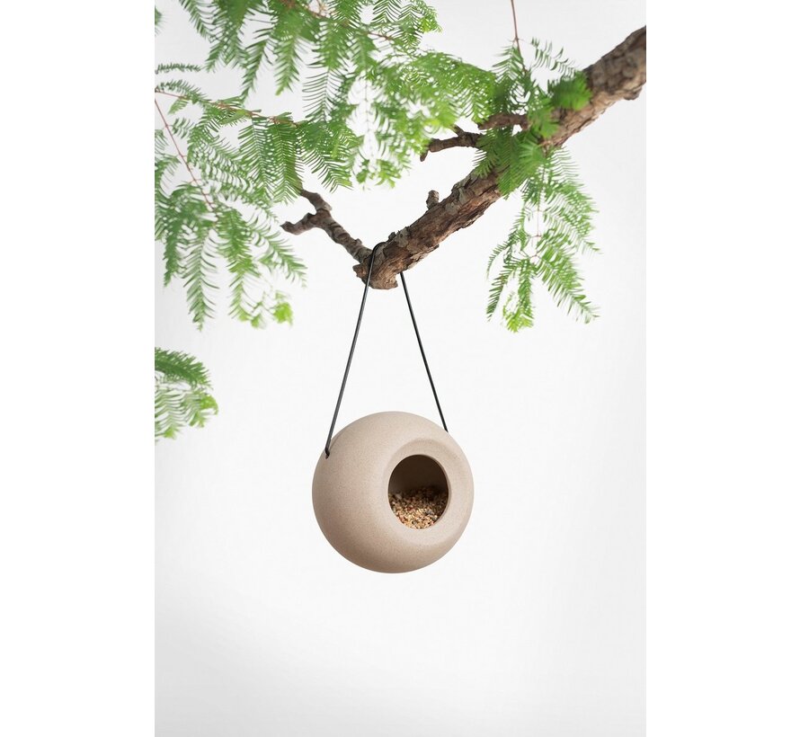 Voederbol Lisa - Keramiek - Beige of grijs