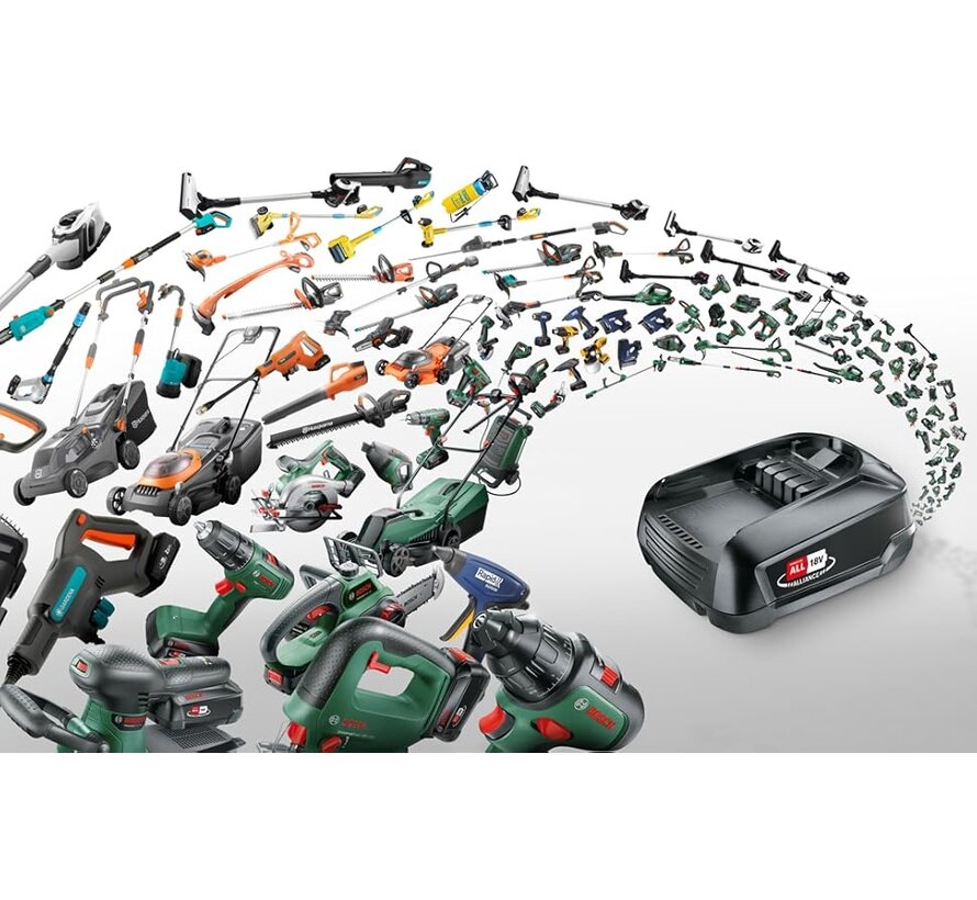 Gloria Oplaadbare batterij - Bosch PBA 18V - 2.5 Ah