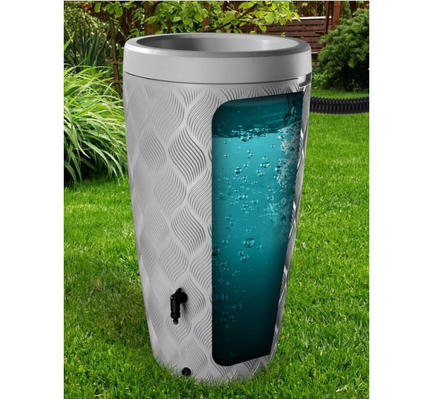Regenton Delta - 240 liter - 5 kleuren - Inclusief plantenbak