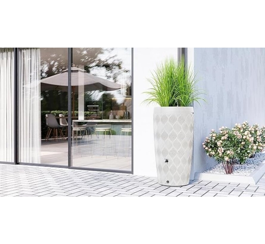 Regenton Delta - 240 liter - 5 kleuren - Inclusief plantenbak