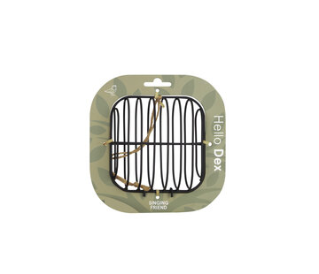 Singing Friend Vetbolhouder Dex - Vierkant - Metaal