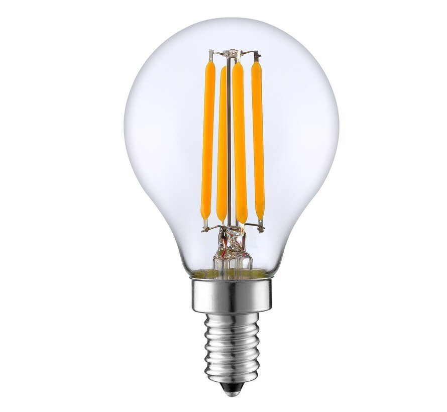 E14 dimbare LED filament lamp - Helder glas - 5.5W - 2700K