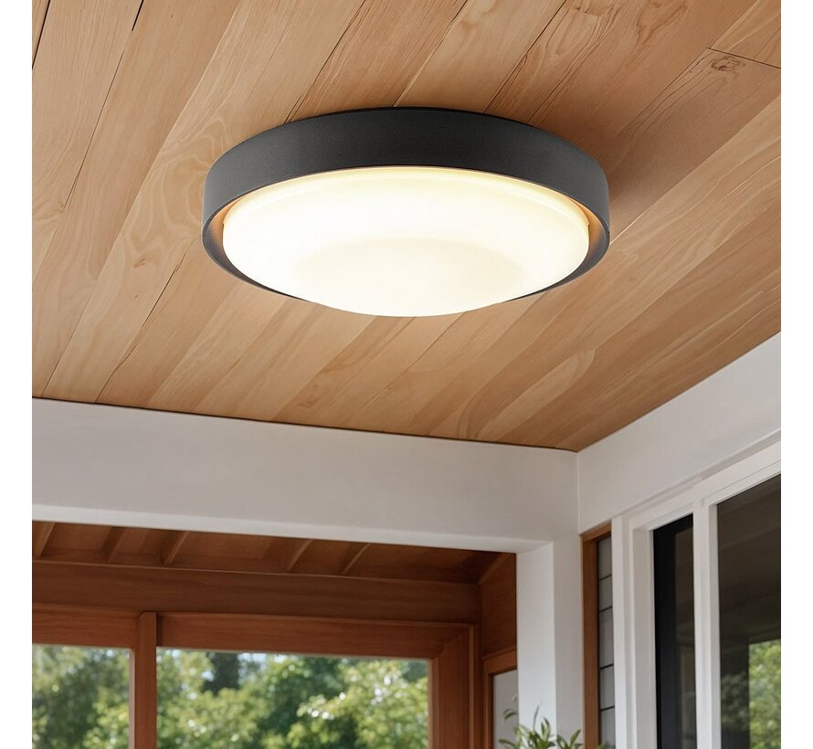 Landon Platfondlamp - Voor buiten - 3000K - IP65