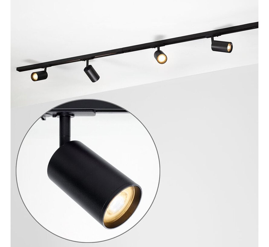 1-fase railsysteem - 1,5 meter - Jill spots - Plafond