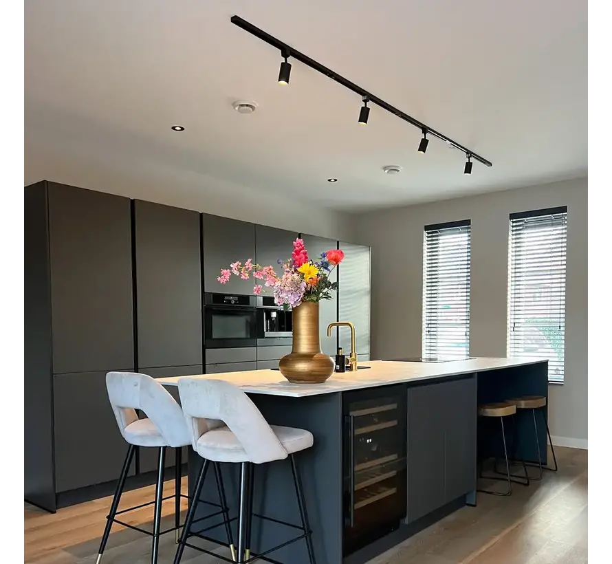 1-fase railsysteem - 1,5 meter - Jill spots - Plafond