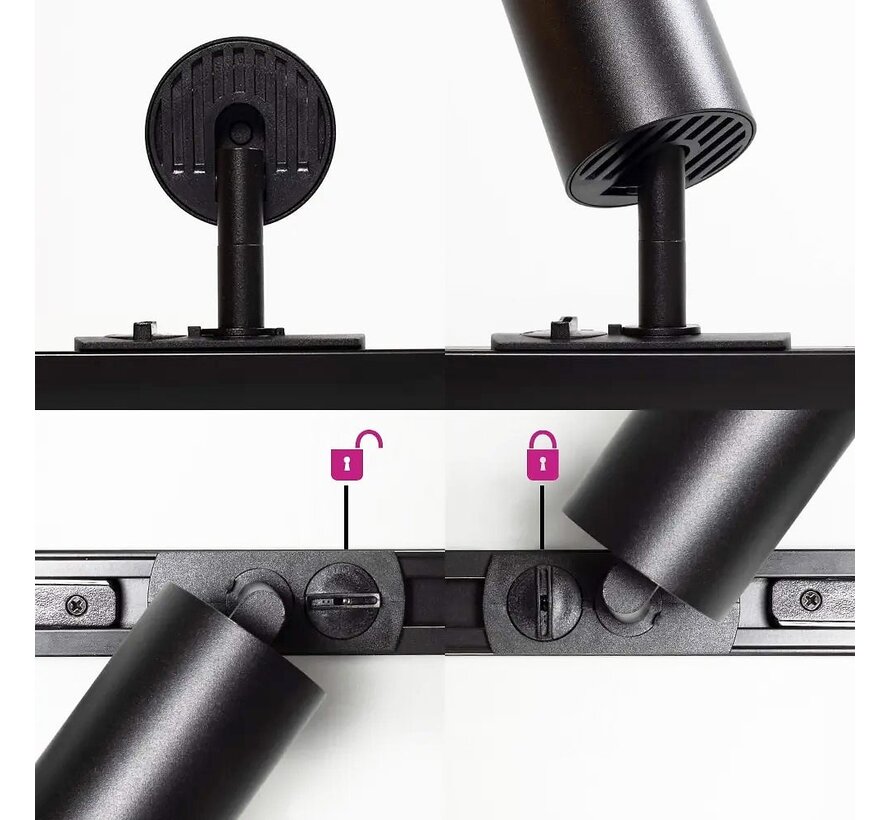 1-fase railsysteem - 1,5 meter - Jill spots - Plafond