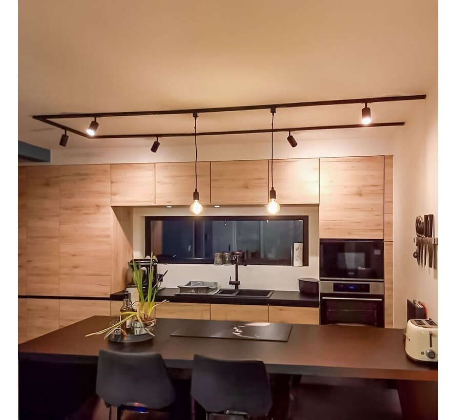 1-fase railsysteem - 1,5 meter - Jill spots - Plafond