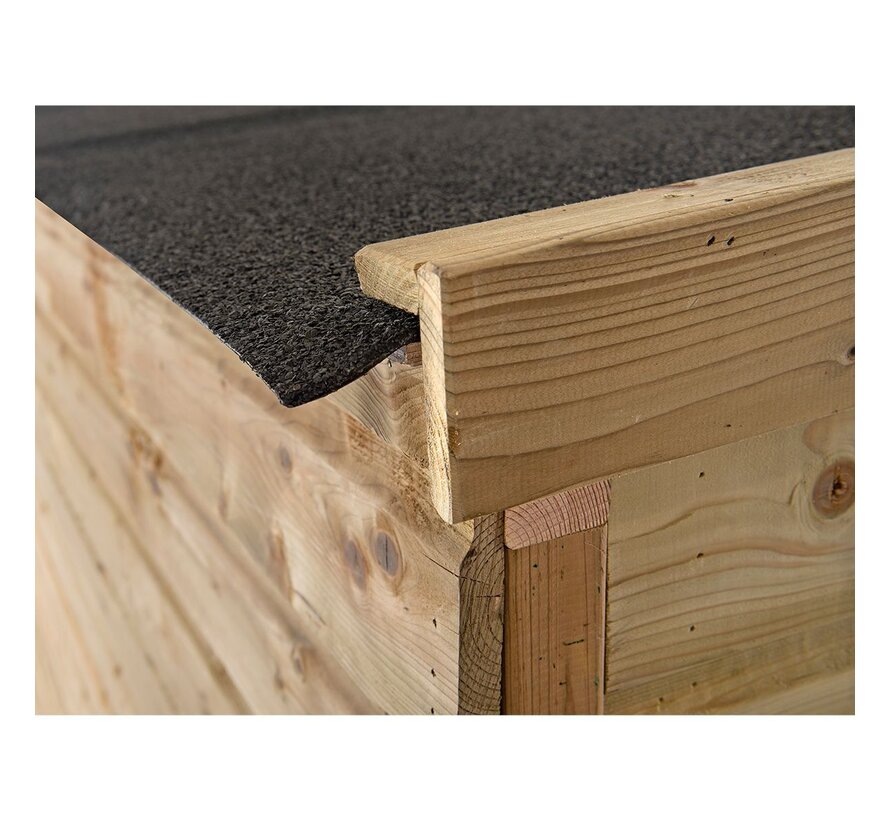 Glorenza kippenhok - Bella - 122 x 79 x 83 cm - Grenen hout