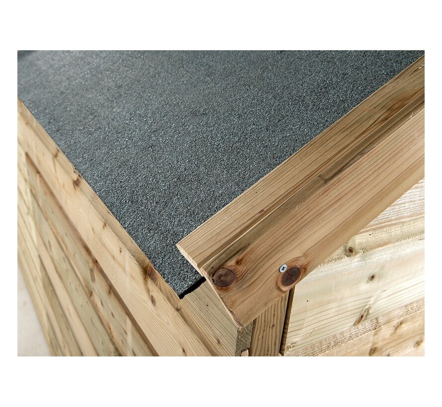 Glorenza kippenhok - Kiki - 243 x 95 x 148 cm - Scharrelruimte