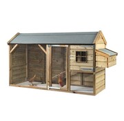 Glorenza Glorenza kippenhok - Loekie - 273 x 95 x 148 cm - Dakleer