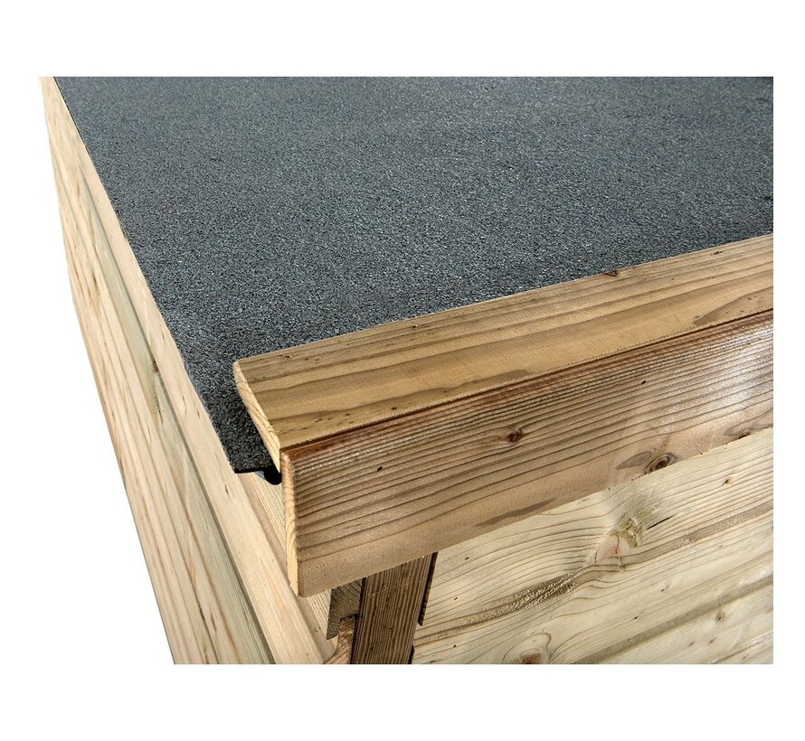 Glorenza kippenhok - Nelly - 273 x 95 x 124 cm - Dakleer