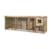 Glorenza Glorenza kippenhok - Adri - 363 x 95 x 124 cm - 2 - 4 kippen