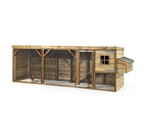 Glorenza Glorenza kippenhok - Toby - 393 x 95 x 124 cm - Scharrelruimte
