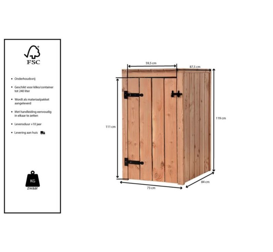 Volente - Kliko ombouw - Douglas hout - 5 maten