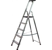Maxall Maxall Huishoudtrap 5 treden - Aluminium - Basic line