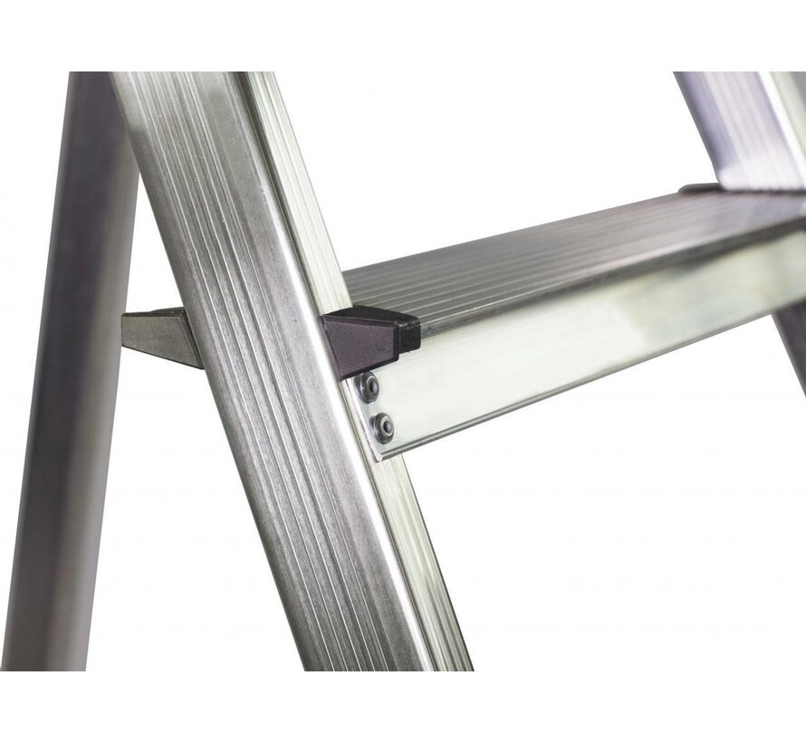 Maxall Huishoudtrap 6 treden - Aluminium - Basic line