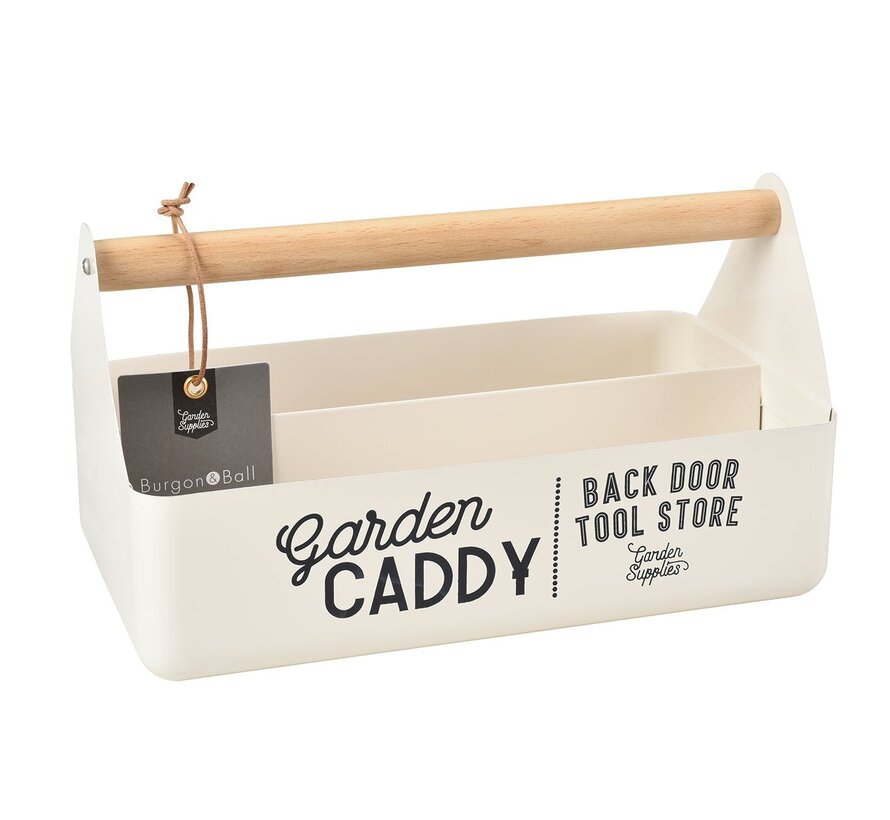 Tuingereedschapskist - Blauw of wit - 28 x 16 x 7,5 cm