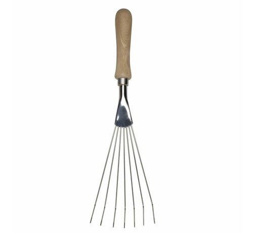Sneeboer Bladhark Handmodel - Essenhout - RVS - 7 tanden