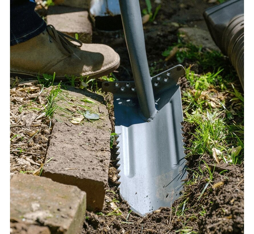 Root Slayer Geulspade - Koolstofstaal - Extra tanden