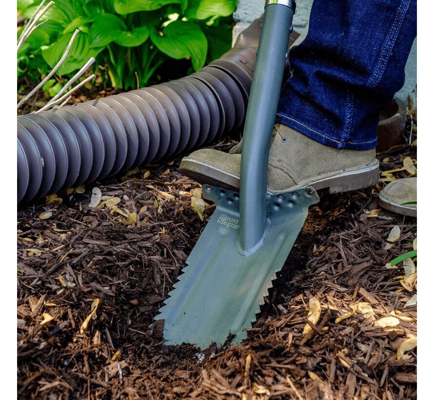 Root Slayer Geulspade - Koolstofstaal - Extra tanden