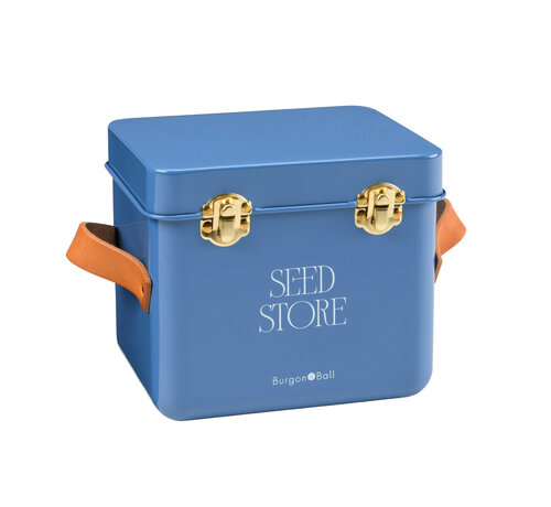 Burgon & Ball Bewaarblik zaden mini - Metaal - Blauw