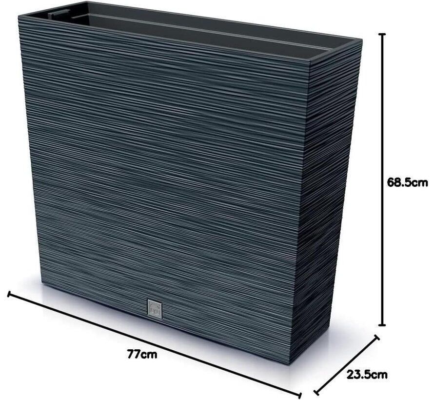 Plantbak Furu Case Tower - Antraciet - 77 x 68 cm