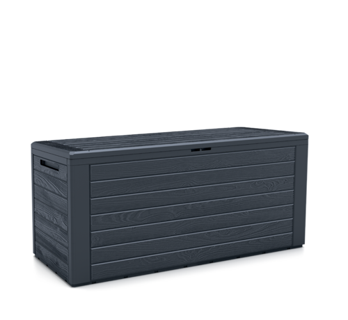 Prosperplast Woodebox opbergbox - 190 of 280 liter - Antraciet