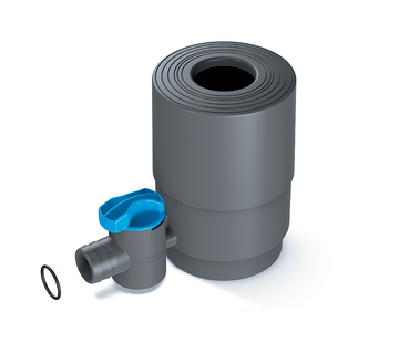 Prosperplast Regenton vulautomaat met tap - 70 - 100 mm - Grijs & Bruin