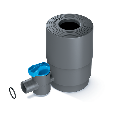 Prosperplast Regenton vulautomaat met tap - 70 - 100 mm - Grijs