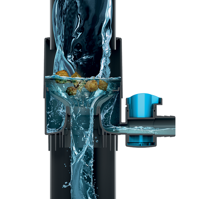 Regenton vulautomaat met tap - 70 - 100 mm - Grijs