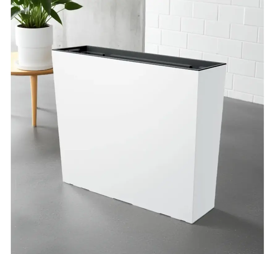 Plantenbak Urbi Case Tower - Wit - 77 x 68 cm