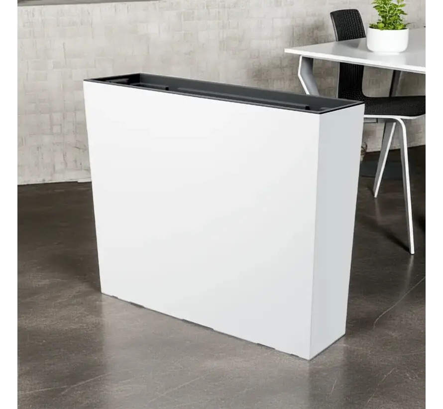 Plantenbak Urbi Case Tower - Wit - 77 x 68 cm