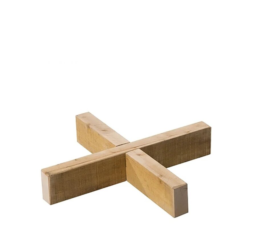 Houten regenton voet - Small 55 x 10 cm - Lichtbruin