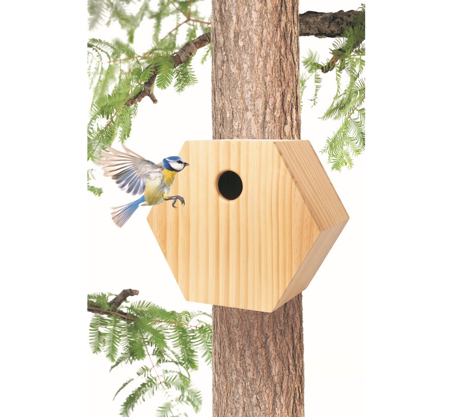 Singing Friend Nestkast - Levi - Hout - 23 x 12 x 20 cm