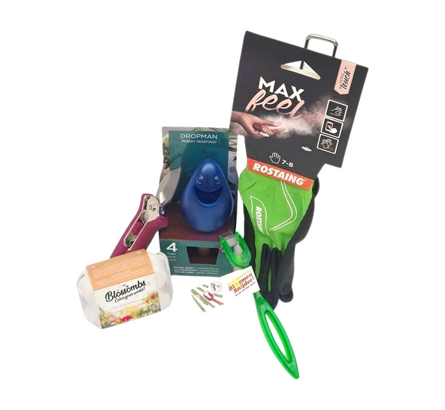 Bloemenpakket - Cadeaupakket - Tuinpakket - Gereedschap