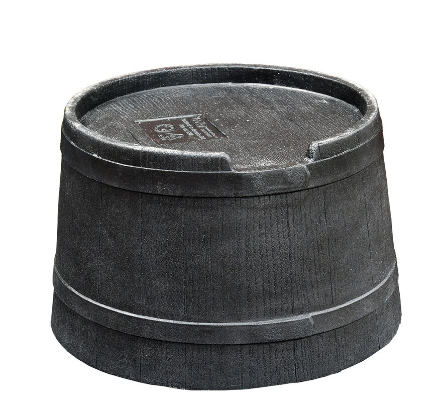 Regenton Voet - Roto 50 + 80 liter - Zwart