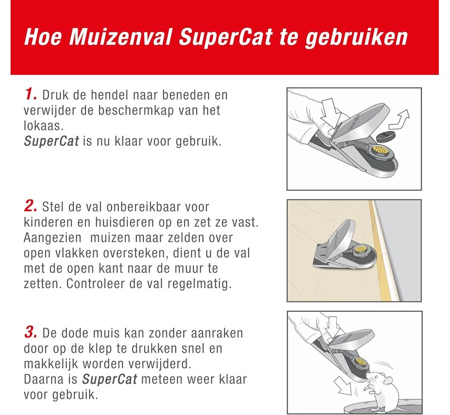 Swissinno Muizenval SuperCat - 2 Stuks