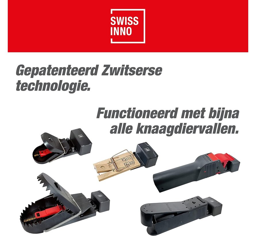 Swissinno Catch Alert Connect - Via App - Voor muizen- en rattenvallen