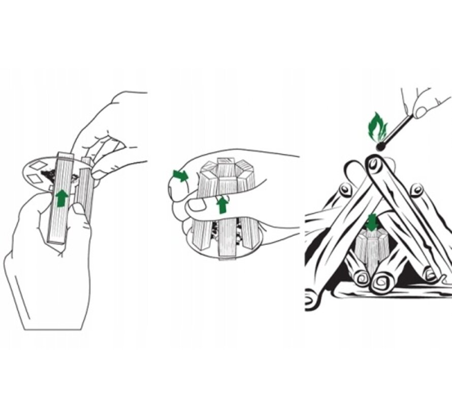 Woodson Eko haardaansteker - Survival