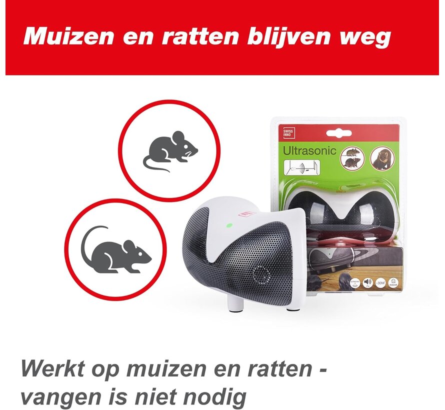 Knaagdier verdrijver ultrasoon SuperCat