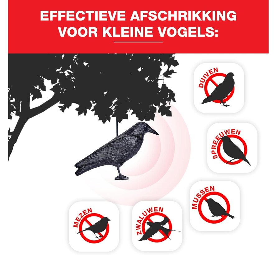 Swissinno Vogelverschrikker - Raaf - Realistisch ontwerp