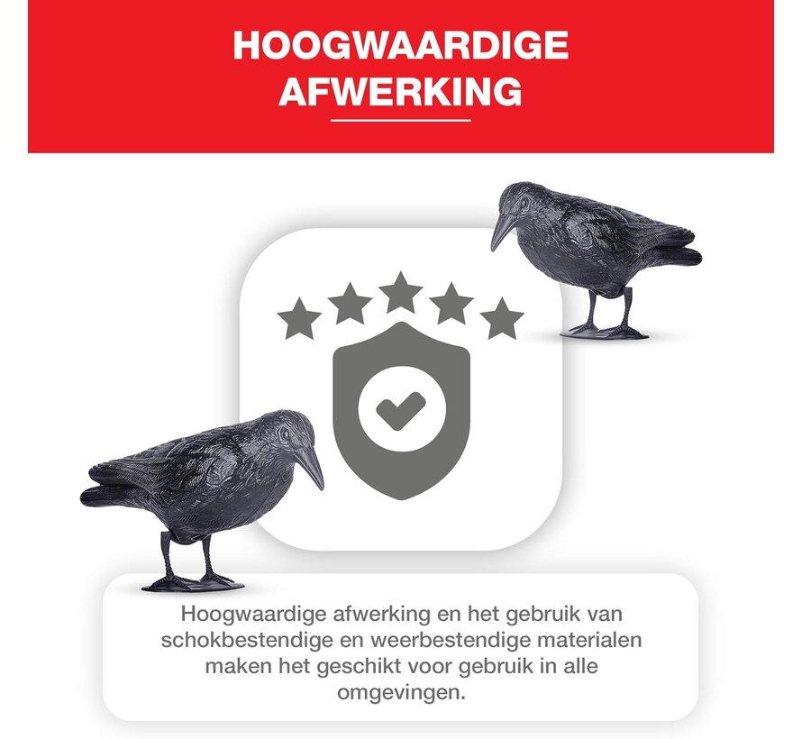 Swissinno Vogelverschrikker - Raaf - Realistisch ontwerp